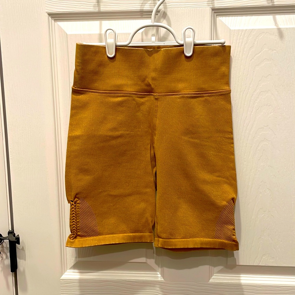 Gold work out pants